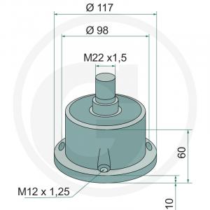 D19 LAGAR CU RULMENT KM040146.A